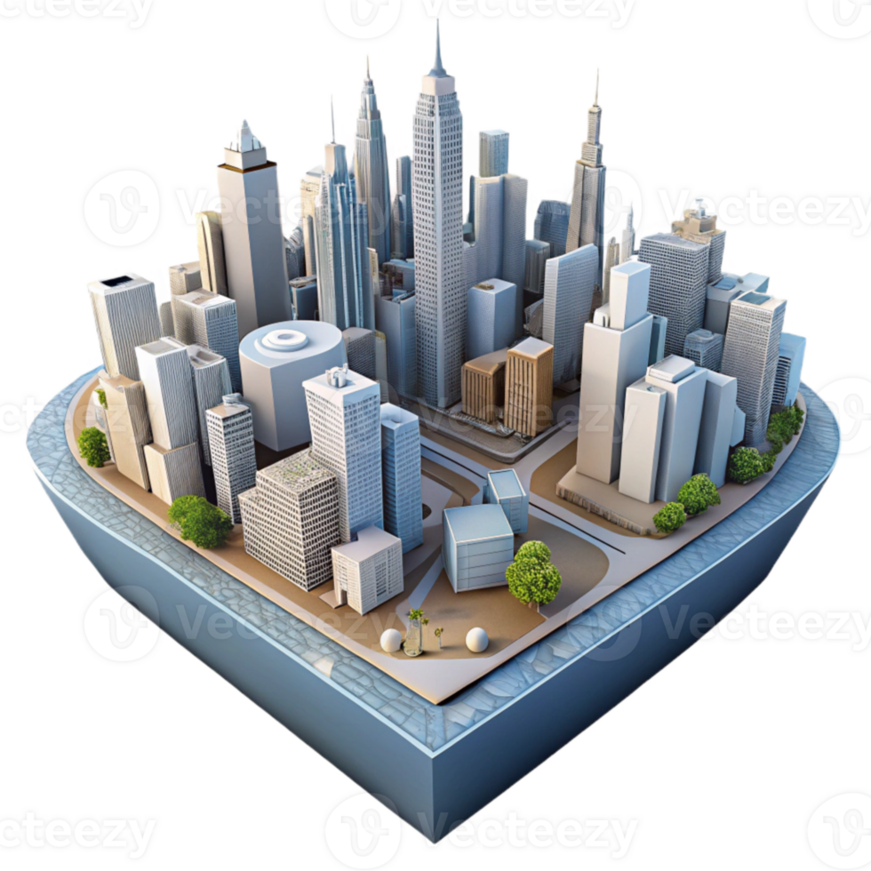 stunning abstract Perspective Lines Cityscape Illusion Isolated high resolution png