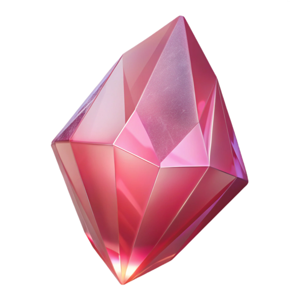 beautiful rustic Pink Crystal Light Refraction Transparent Background png