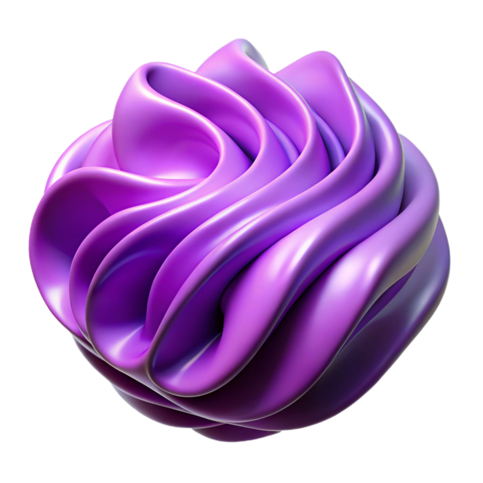 magnificent abstract Purple Flux Formation Wavy Pattern Isolated Element premium png