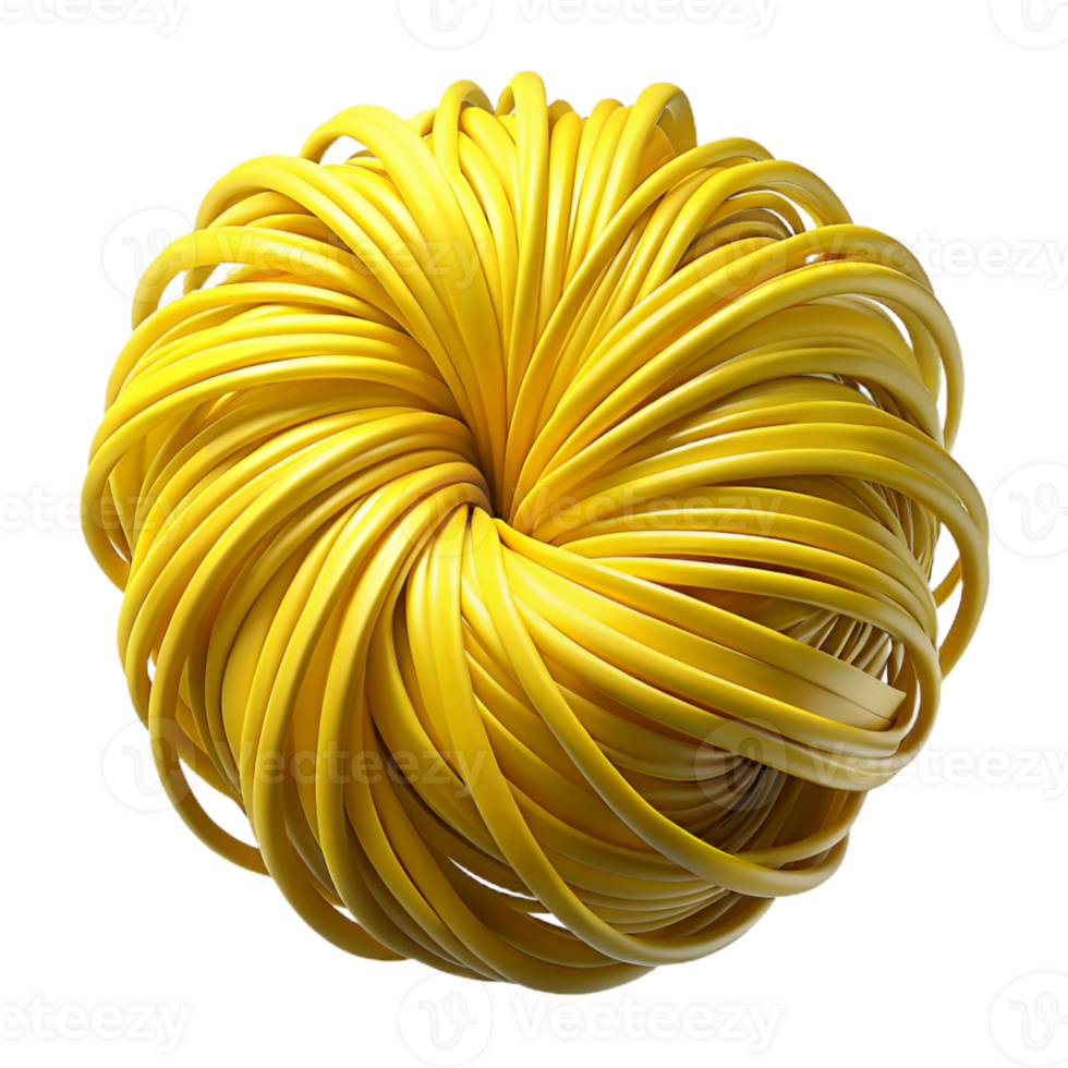 magnificent contemporary Radiant Yellow Strands Isolated Web of Shadows detailed png