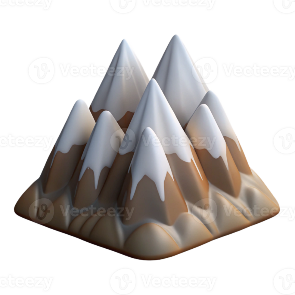 impressive artistic Realistic Aeropex Ascenders Mountain Range Cutout high resolution png