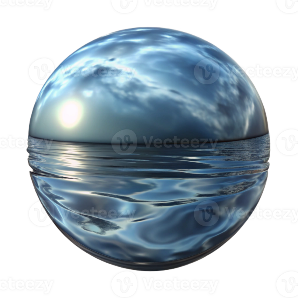 extraordinary traditional Realistic Distorted Reflection in Water Cutout original png