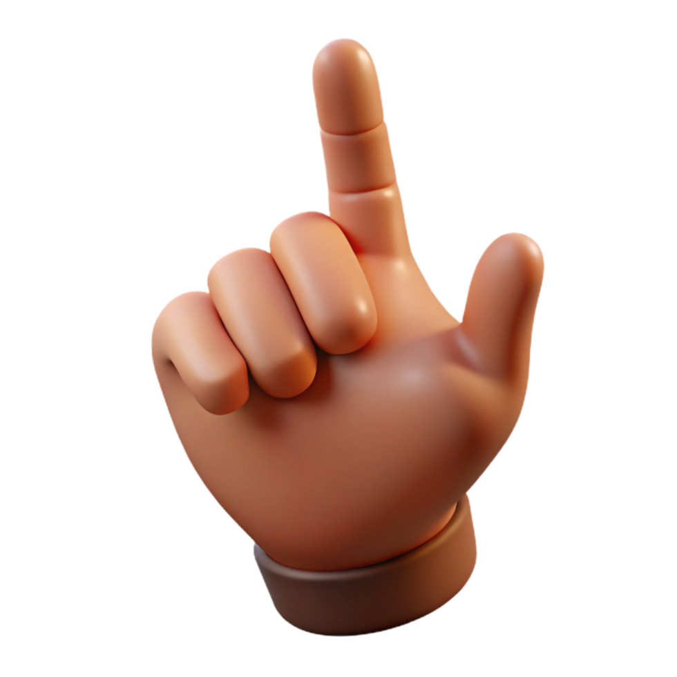 magnificent abstract Realistic Hand Pointing Index Finger Isolated detailed png