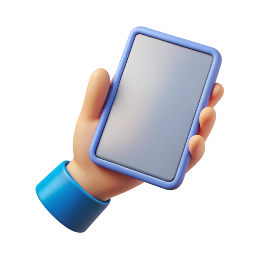 magnificent abstract Realistic Hand Holding Digital Tablet Transparent professional png
