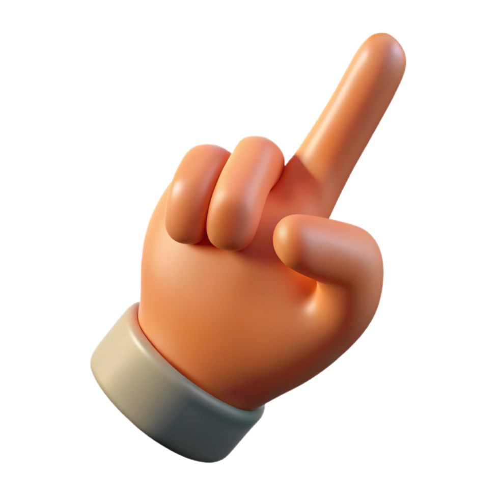 extraordinary abstract Realistic Hand Pointing Index Finger Isolated authentic png