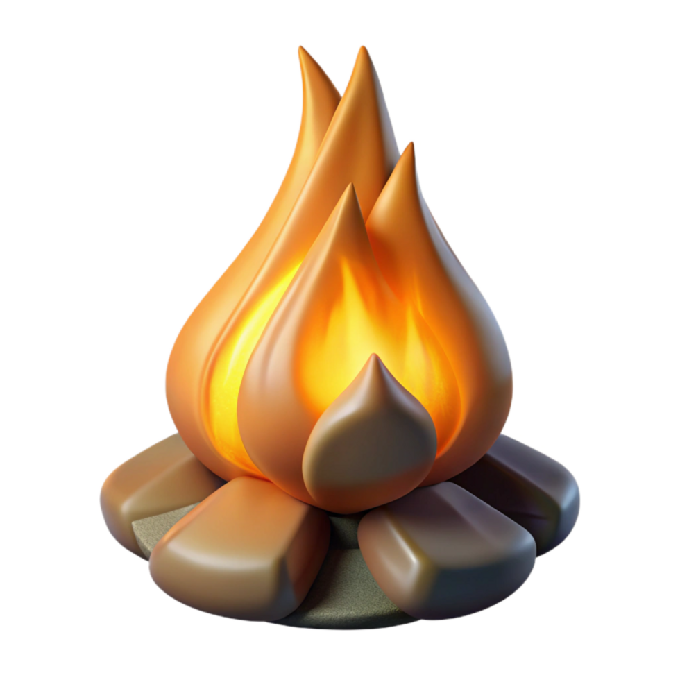 stunning minimalist Realistic Fire with Flickering Shadow Isolated exclusive png