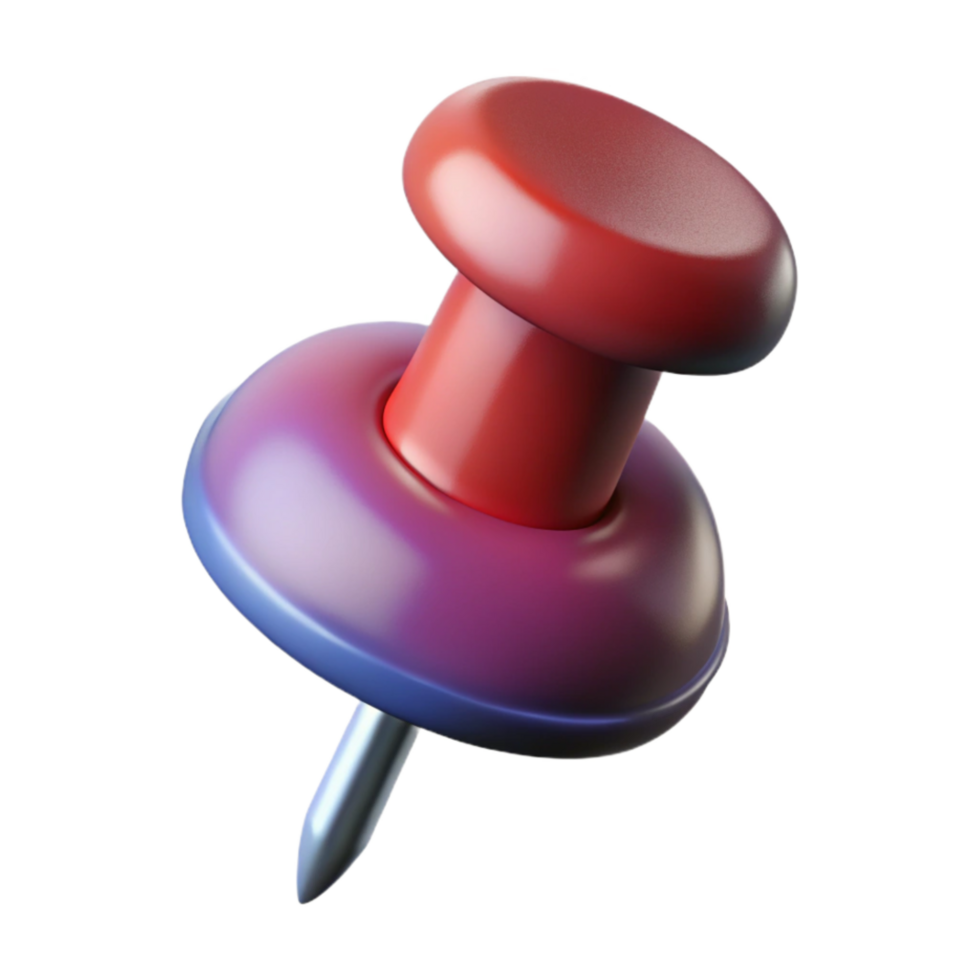 beautiful contemporary Realistic Push Pin Depth Illusion Isolated genuine png