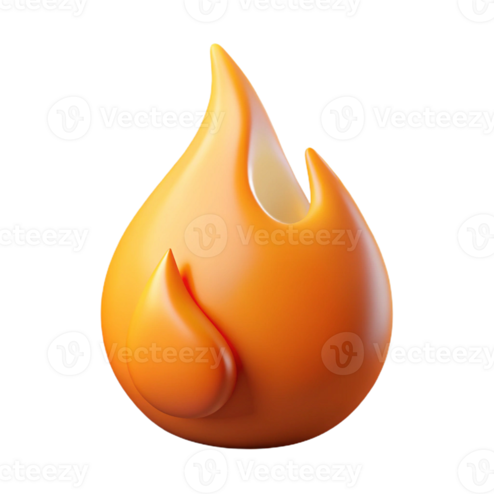 magnificent classic Realistic Single Flame Cutout with Soft Shadow Detail high resolution png