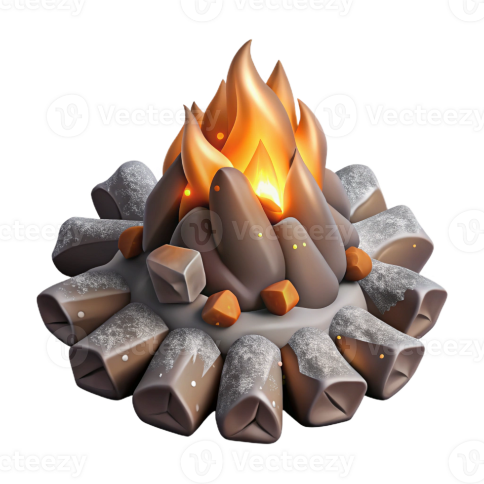 wonderful minimalist Realistic Winter Embers with Shadows Transparent high quality png