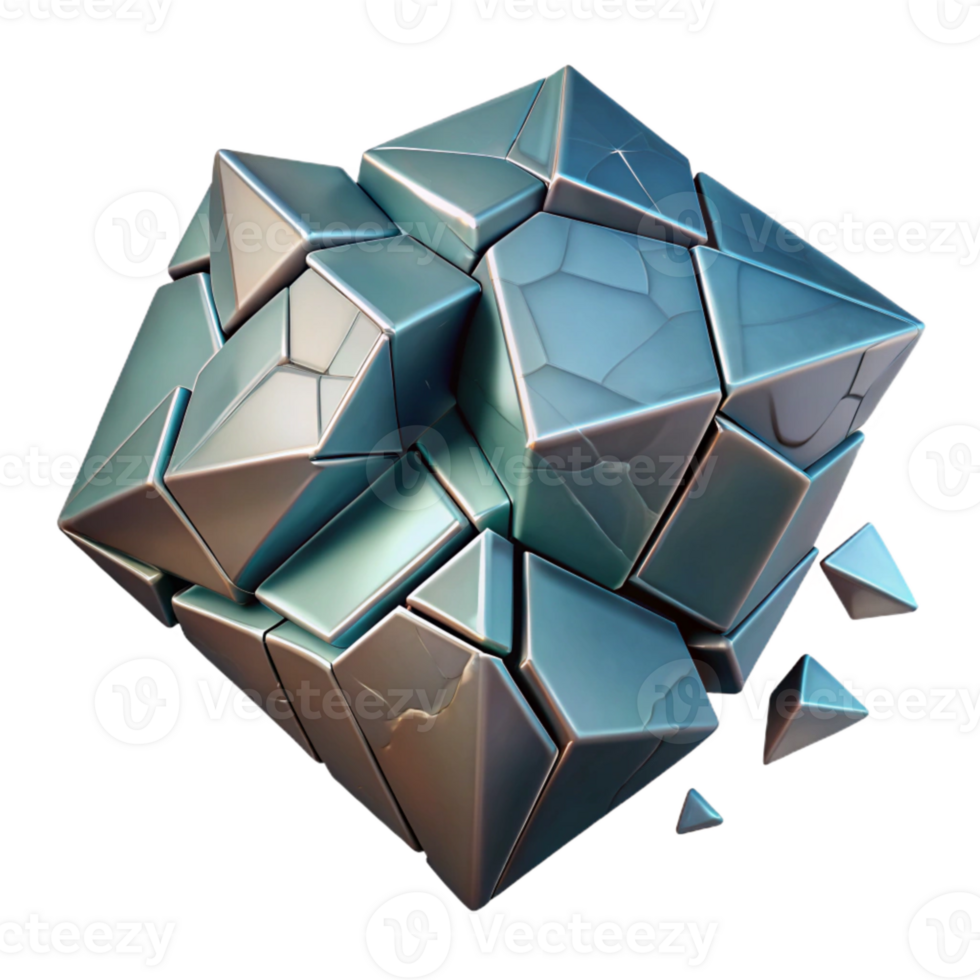 extraordinary traditional Reality Fracture Isolated with Shattered Glass Effect png