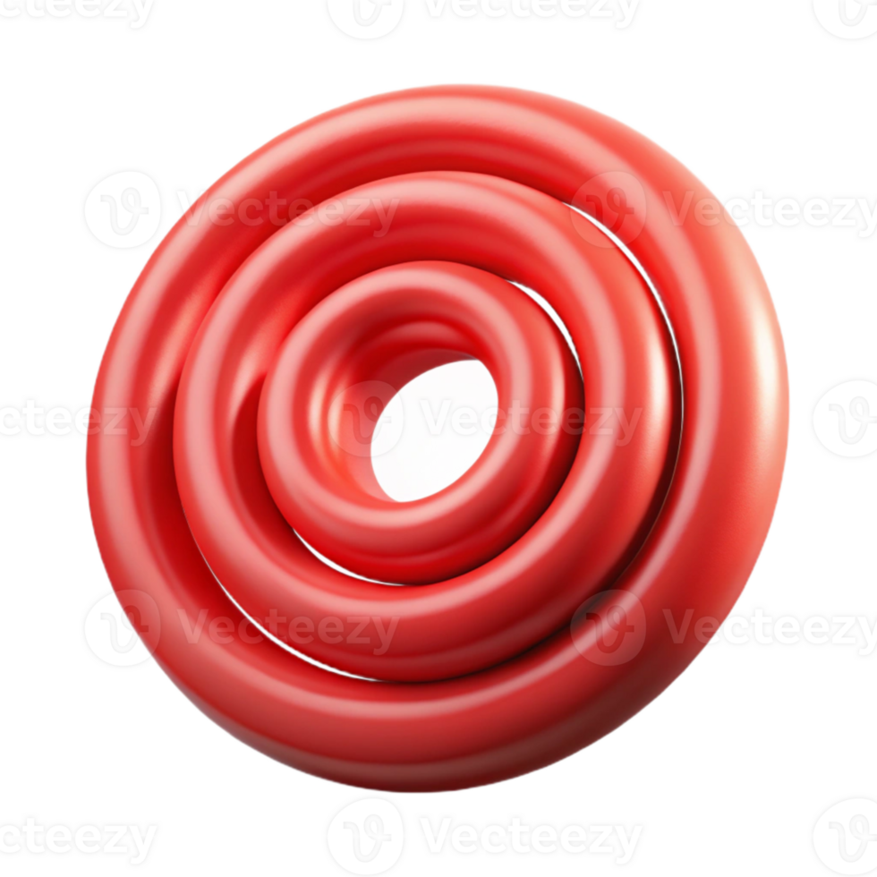 magnificent contemporary Red Concentric Soundwave Rings Isolated Element original png