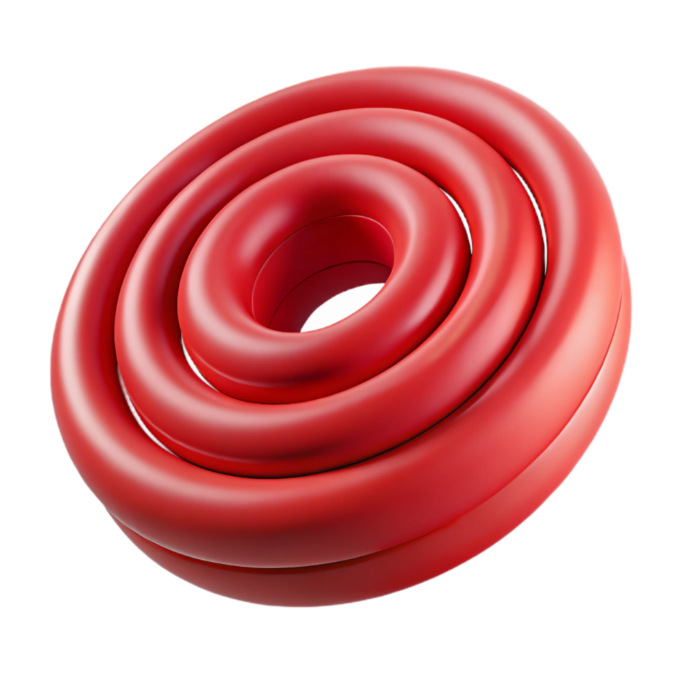 magnificent vintage Red Concentric Soundwave Rings Isolated Element detailed png