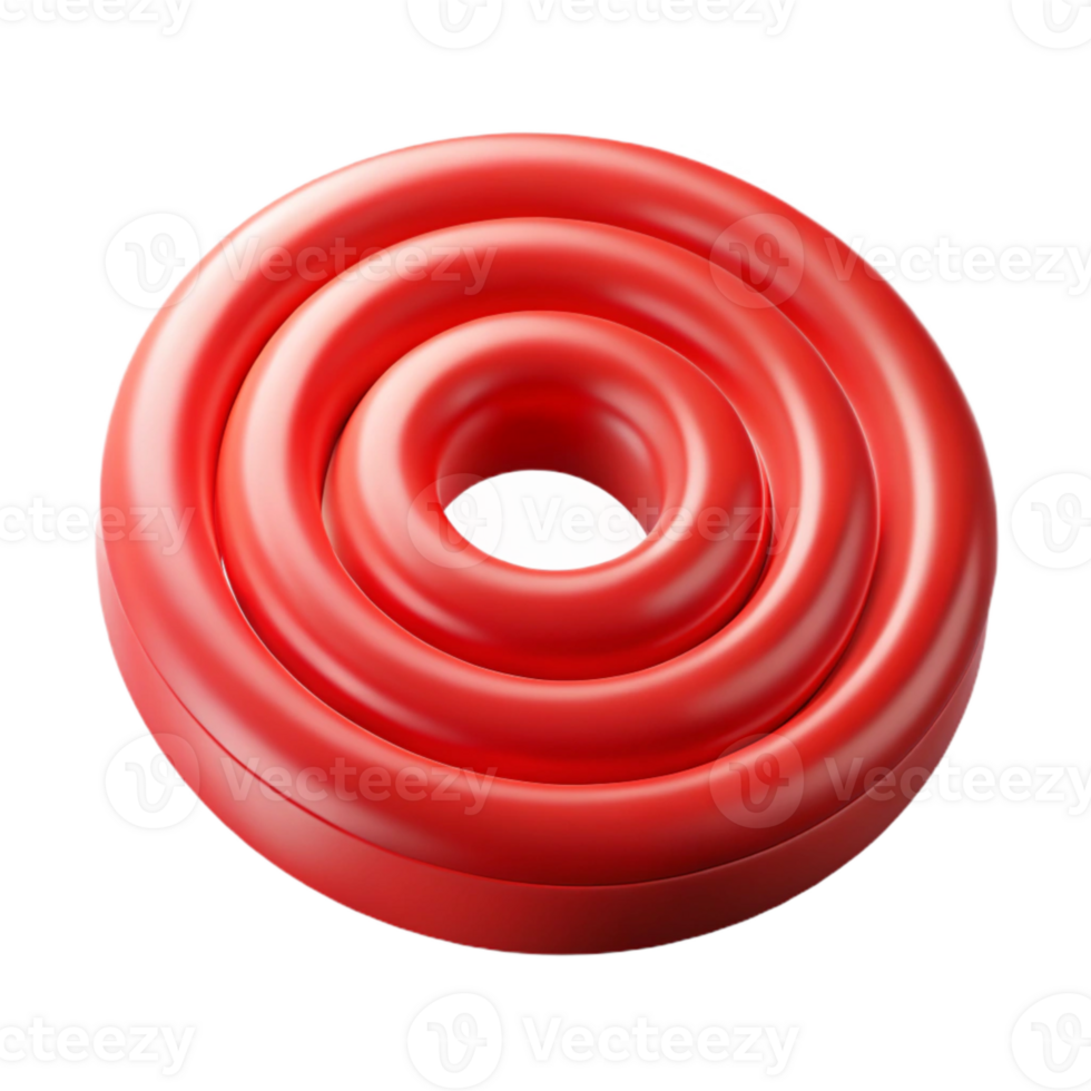 serene traditional Red Concentric Soundwave Rings Isolated Element png