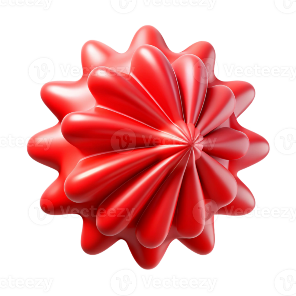dramatic abstract Red Radial Soundwave Burst Isolated on Transparent Background exclusive png
