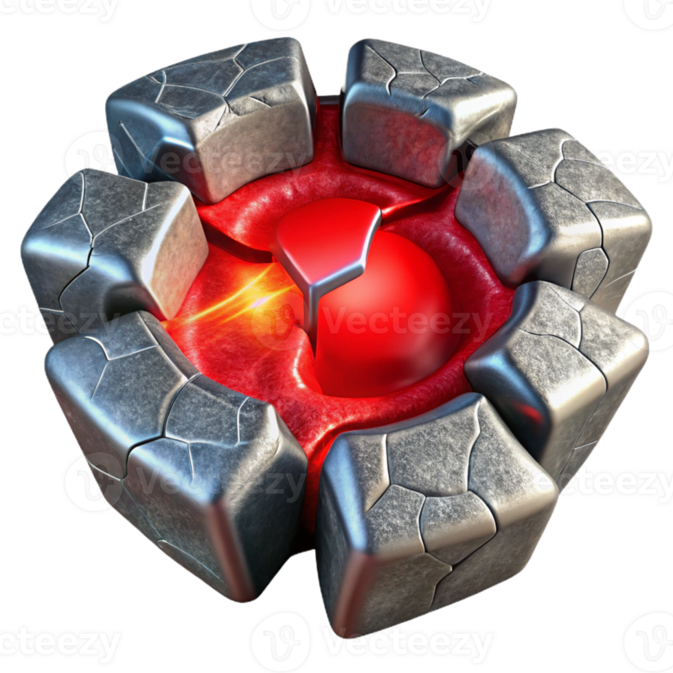 extraordinary rustic Red Hot Metal Cracking Ice Surface Cutout professional png
