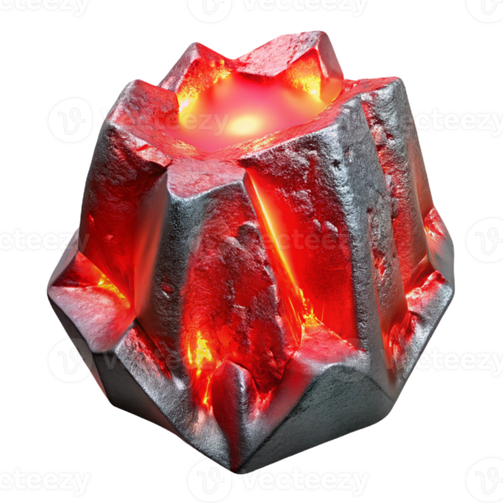magnificent rustic Red Hot Metal Thawing Ice Sculpture Cutout exclusive png