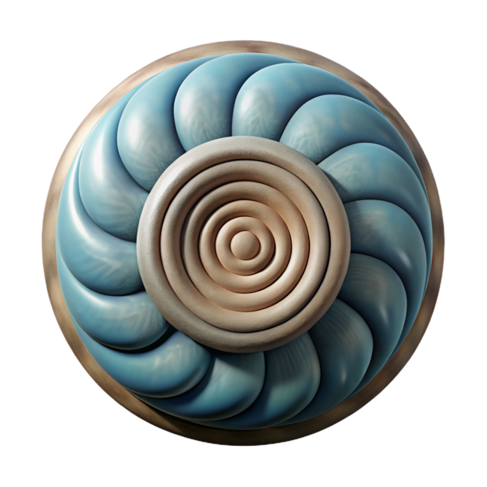 stunning artistic Rotating Circle Pattern with Shadow Effect Transparent Background exclusive png