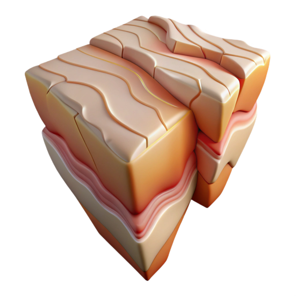 elegant creative Side View of a Fault Line Displacement Transparent Background high resolution png