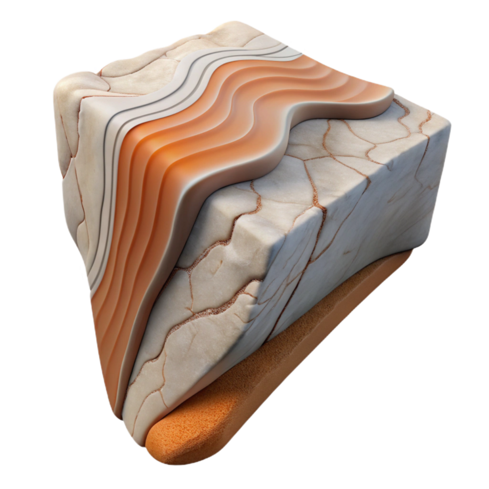magnificent modern Side View of a Fault Line Displacement Transparent Background high resolution png