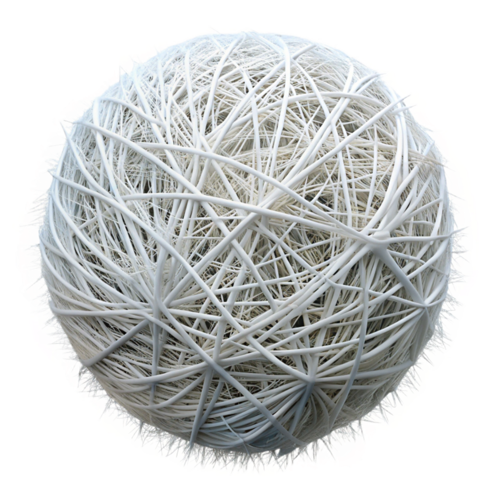 beautiful minimalist Shining White Strands Web of Darkness Isolated genuine png