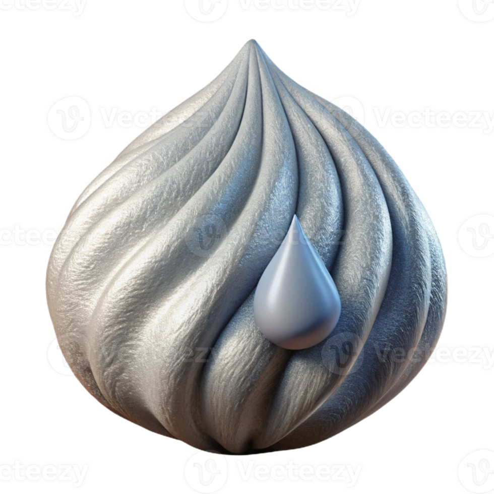 dramatic rustic Silken Fiber with Dewdrop Side View Transparent authentic png