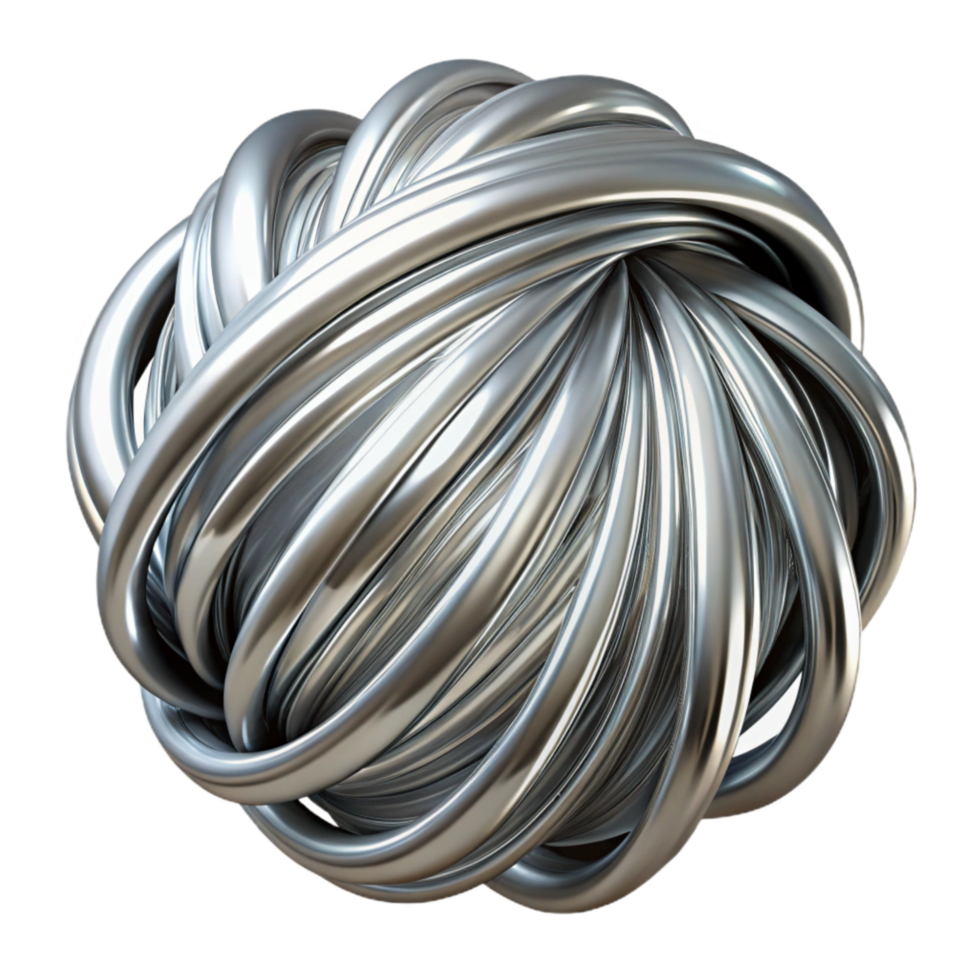 magnificent classic Silver Luminous Strands Black Background Isolated png