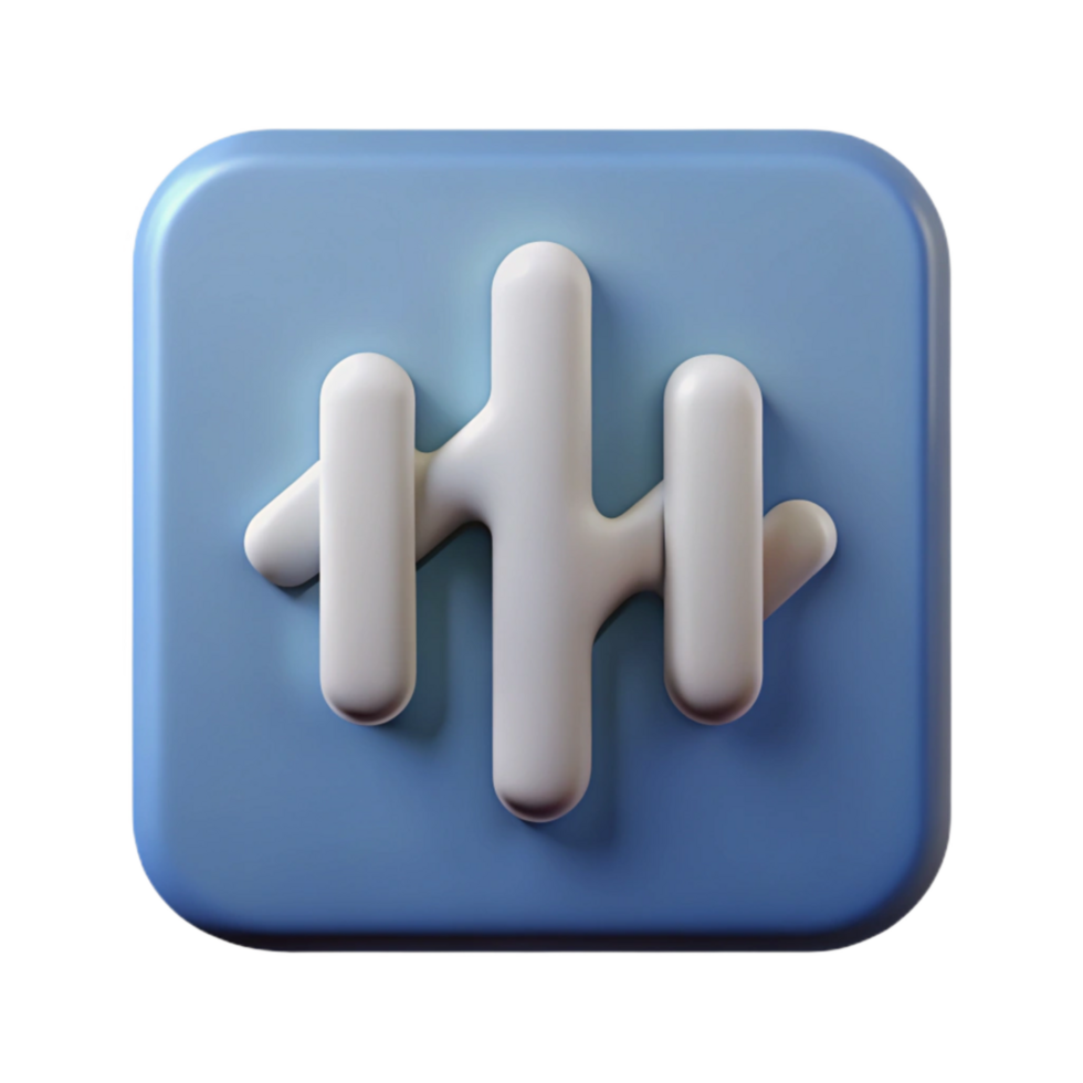impressive contemporary Simple Soundwave Icon Isolated with Clean Design high resolution png