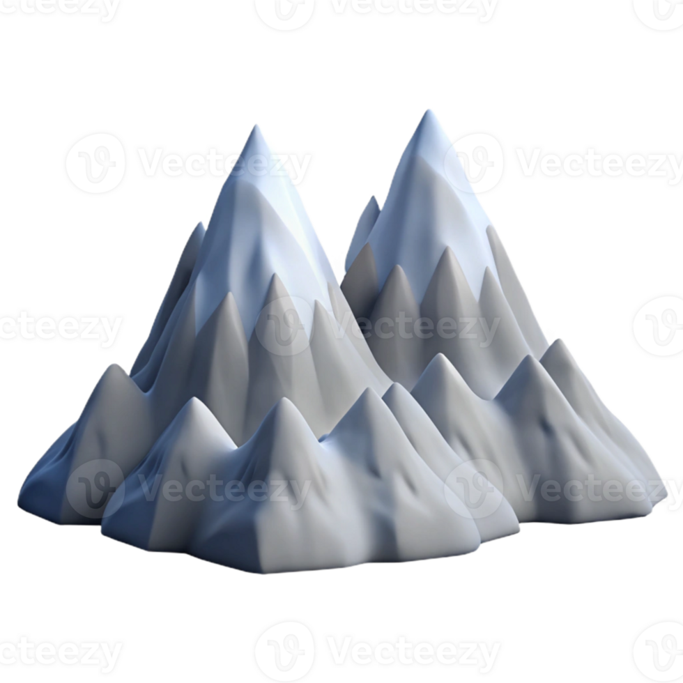 extraordinary rustic Snow Capped Aeropex Ascenders Peaks Isolated Image genuine png