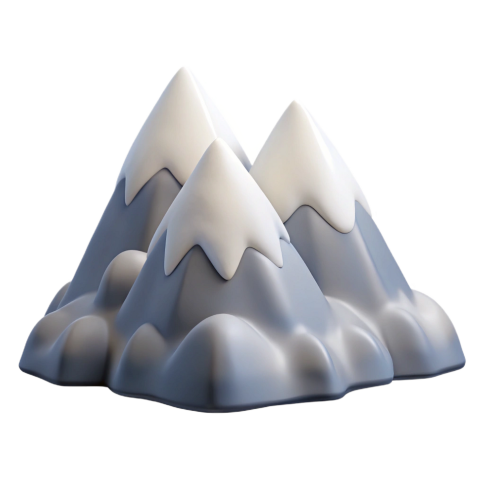 magnificent classic Snow Capped Aeropex Ascenders Peaks Isolated Image png