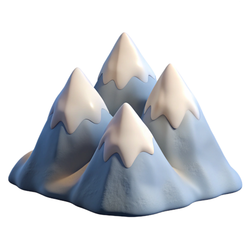 impressive vintage Snow Capped Aeropex Ascenders Peaks Isolated Image high resolution png