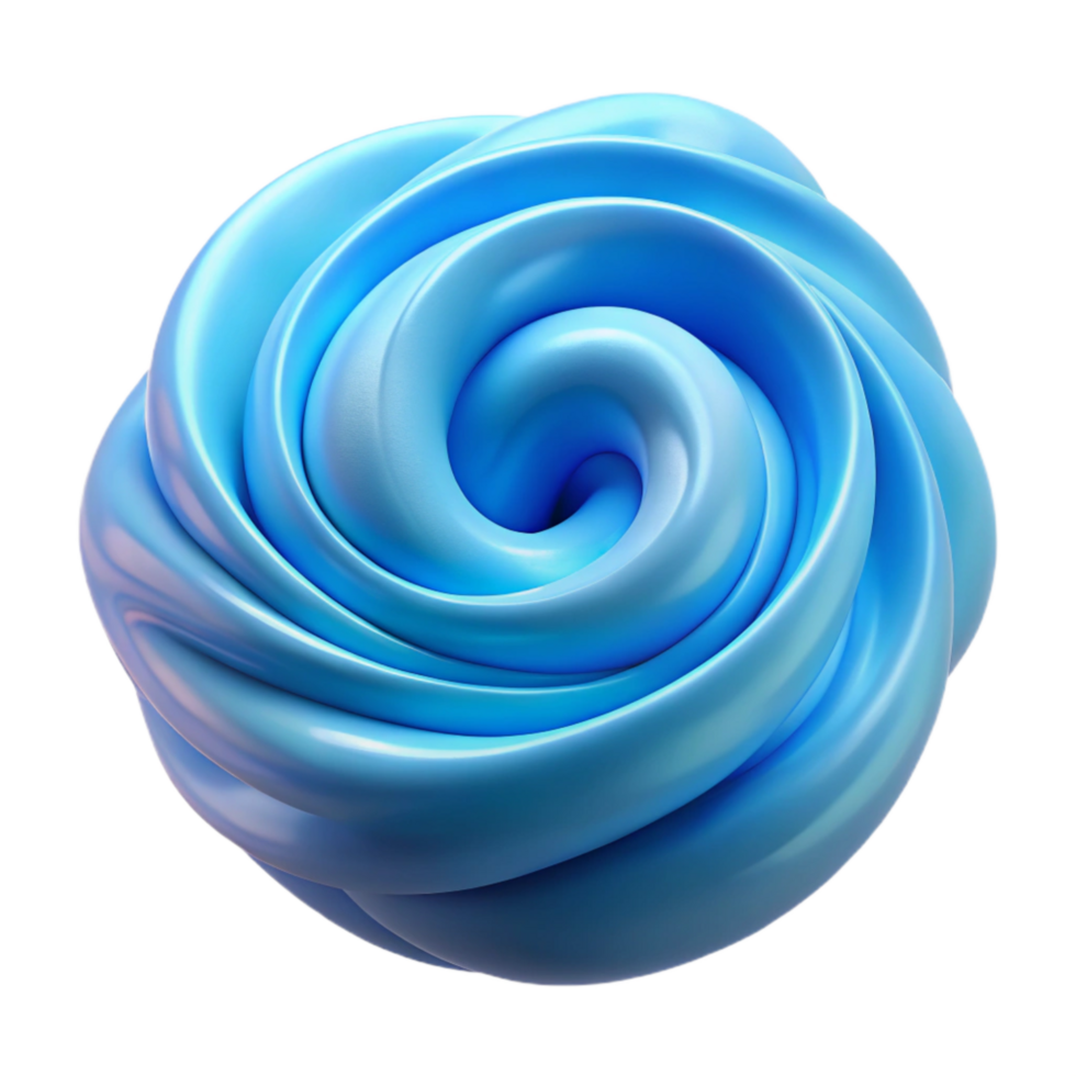 vibrant artistic Soft Blue Particle Swirl with Transparent Background detailed png