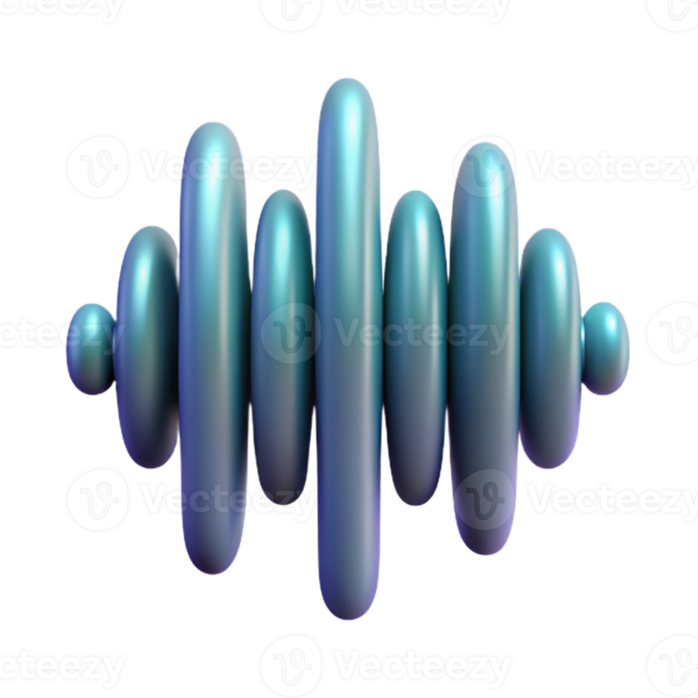 serene abstract Soundwave Acoustic Resonance Transparent Background exclusive png