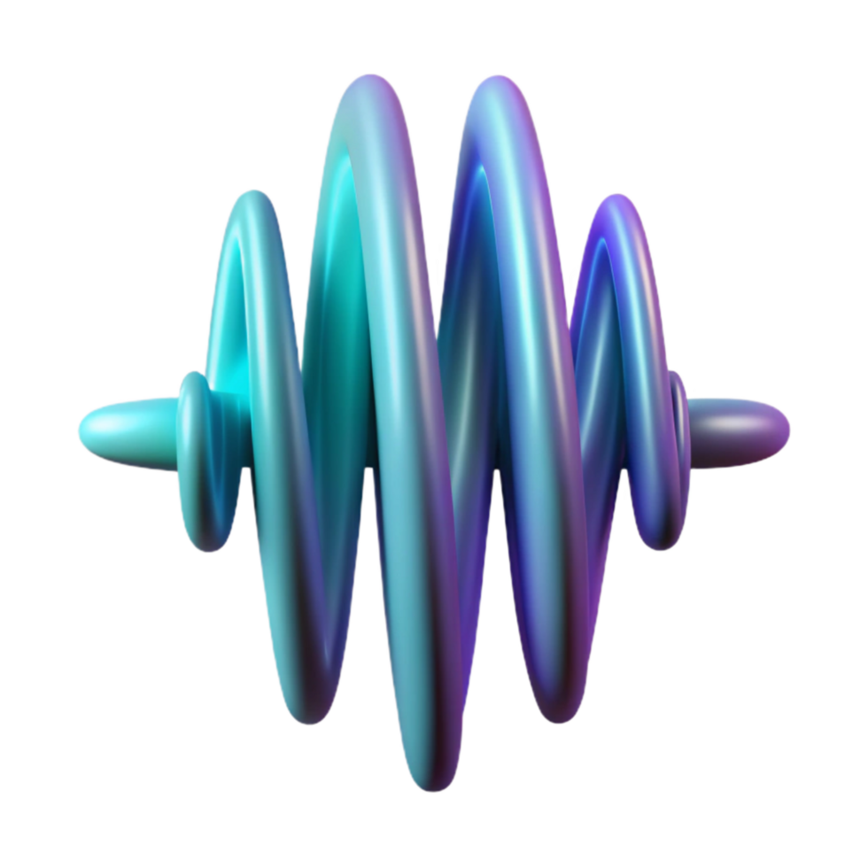 stunning creative Soundwave Pulsating Energy Transparent Background premium png