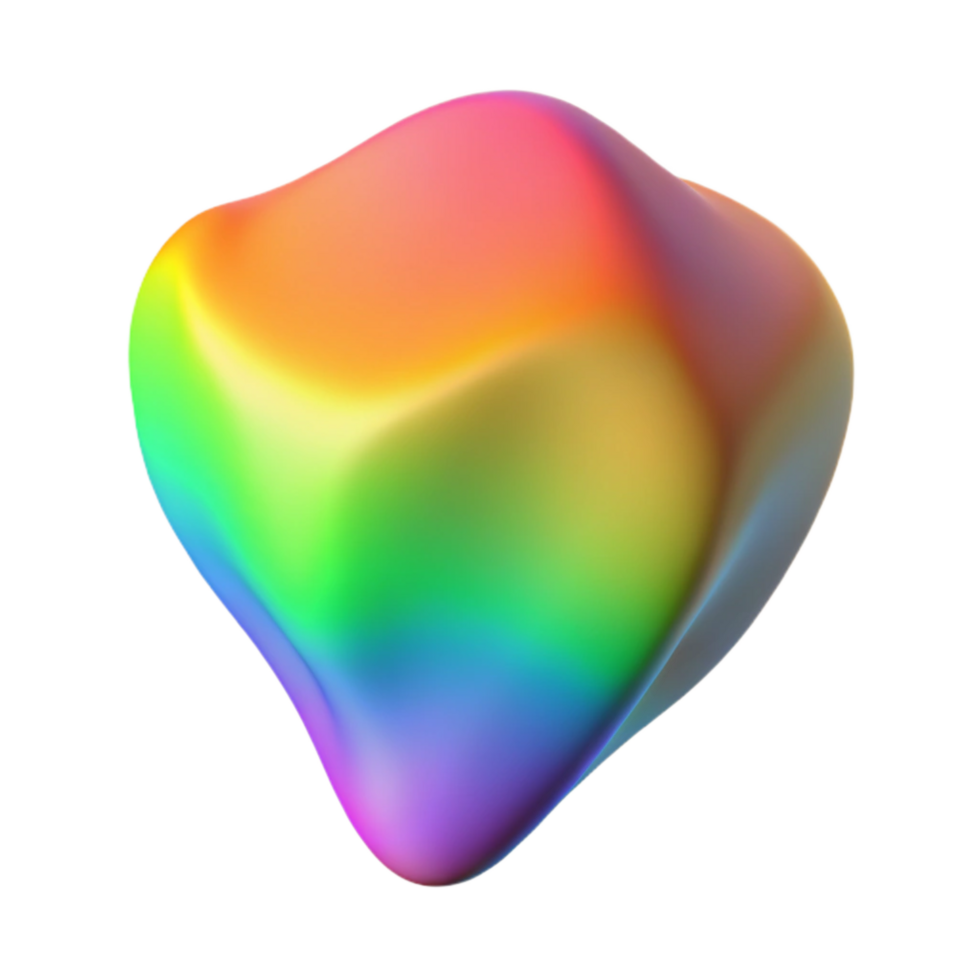 serene minimalist Spectral Zone Map with Gradient Shading Isolated genuine png