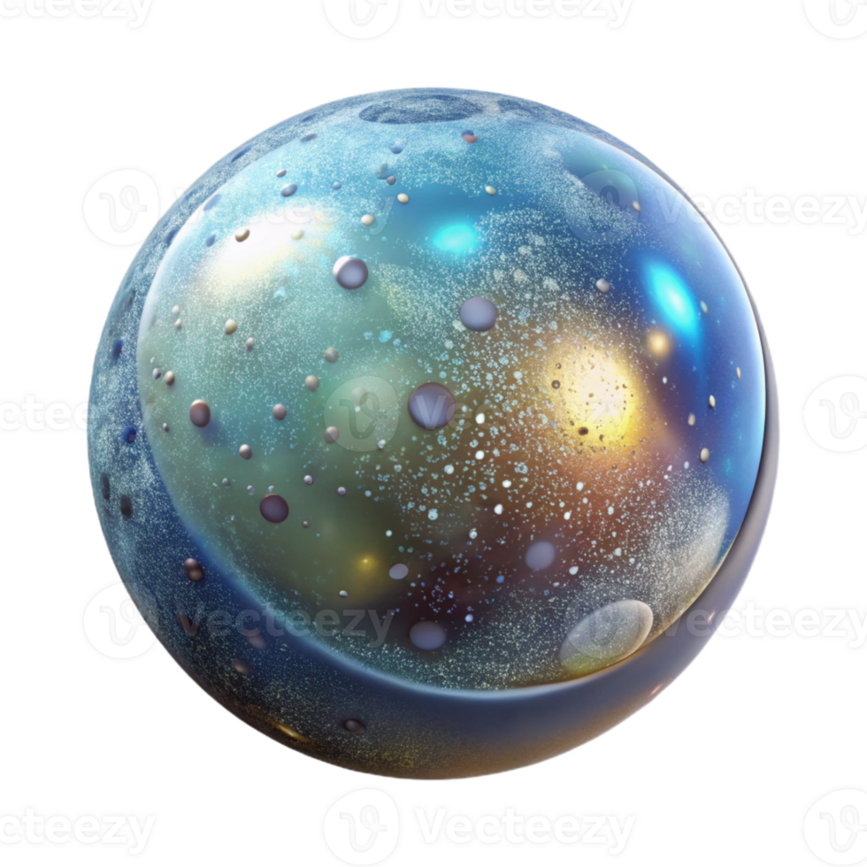 extraordinary rustic Sparkling Micro Universe Bubble Transparent Background high resolution png
