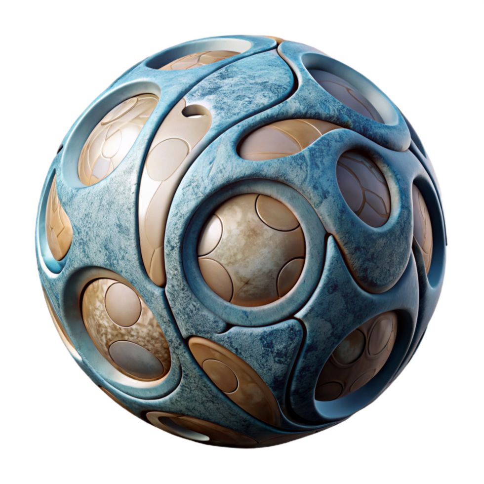 extraordinary modern Sphere Composition Cutout Element with Abstract Pattern high resolution png