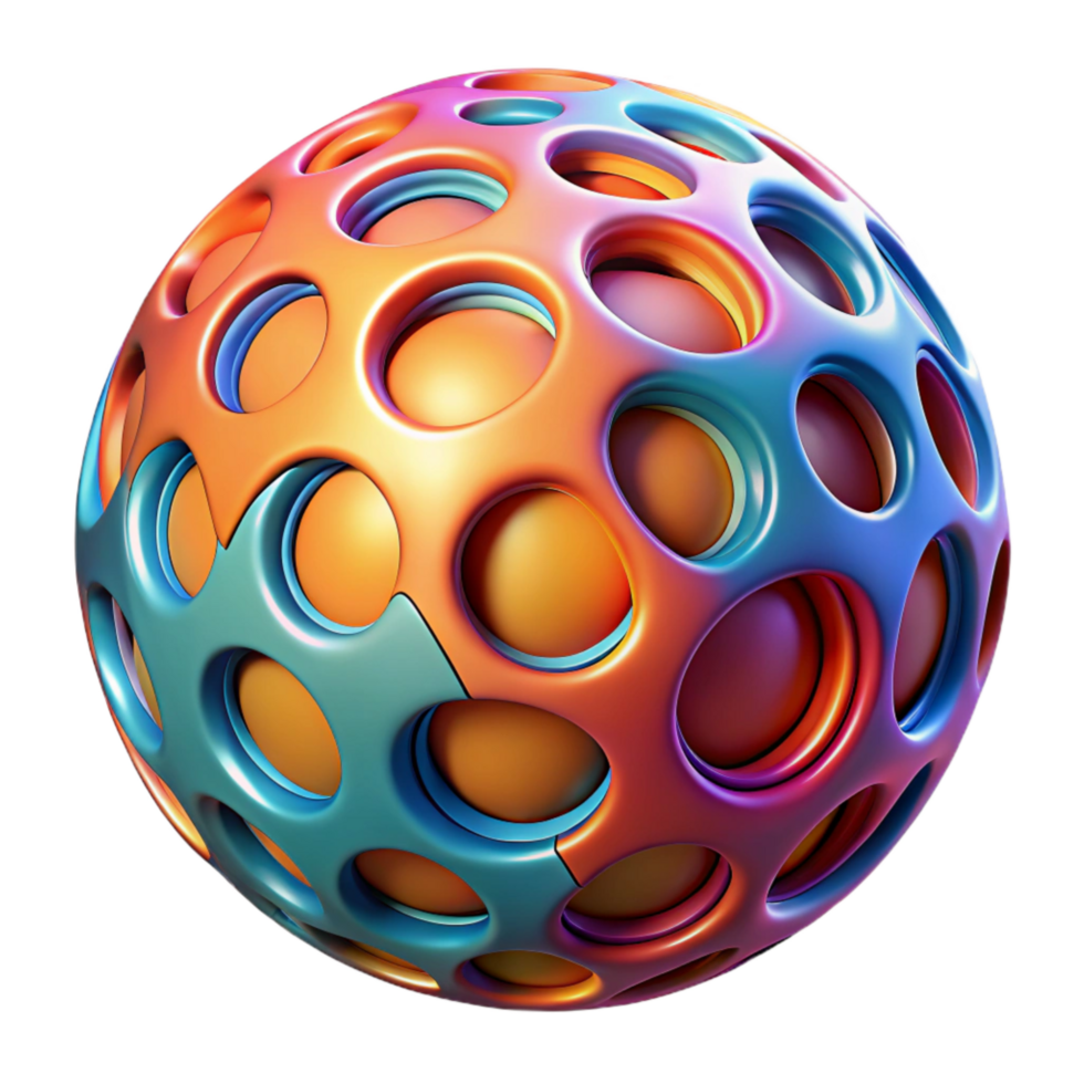 beautiful traditional Sphere Pattern Design Cutout with Vibrant Colors high resolution png