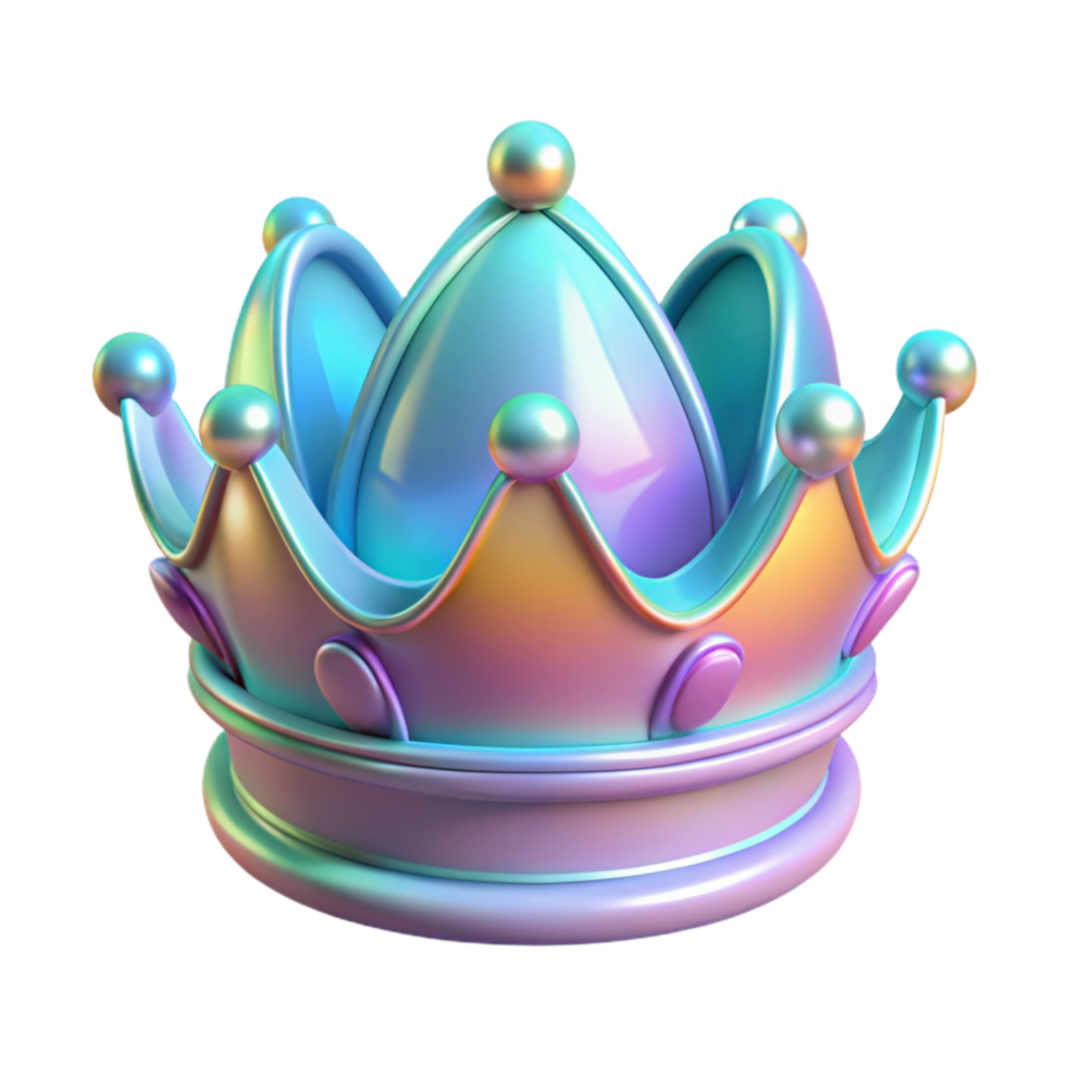 dramatic vintage Spinning Hologram of Ornate Crown Cutout high quality png