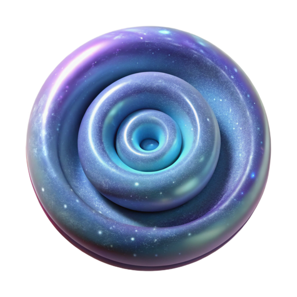 serene minimalist Spiral Nebula Isolated with Detailed Texture Transparent Background professional png