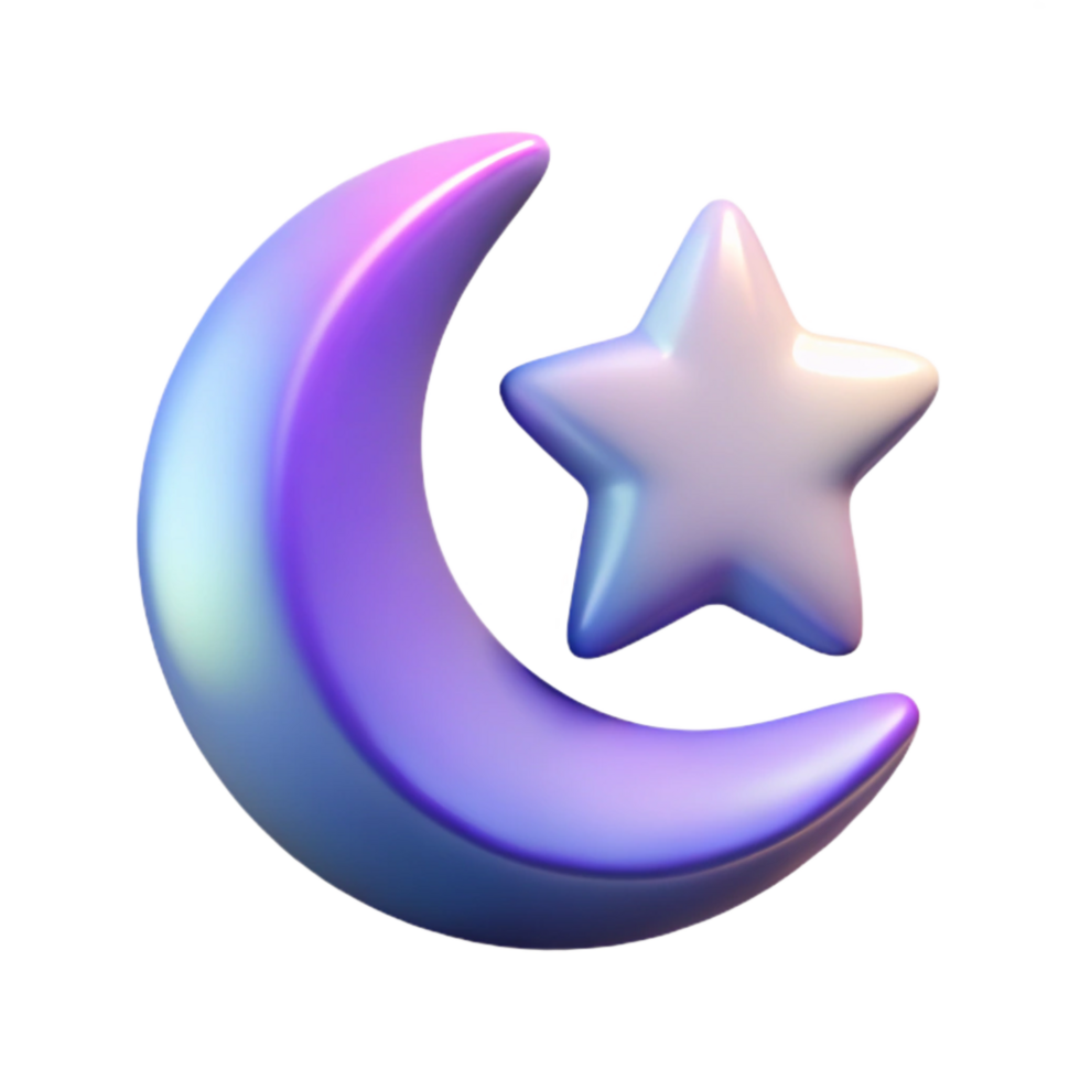 serene creative Starlight Tide Cutout with Gentle Gradient premium png