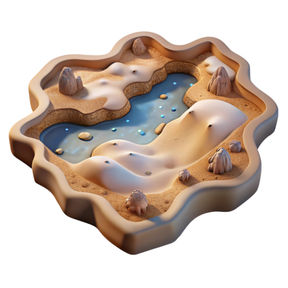 magnificent traditional Stellar Steppe Landscape Cutout Top View Transparent authentic png