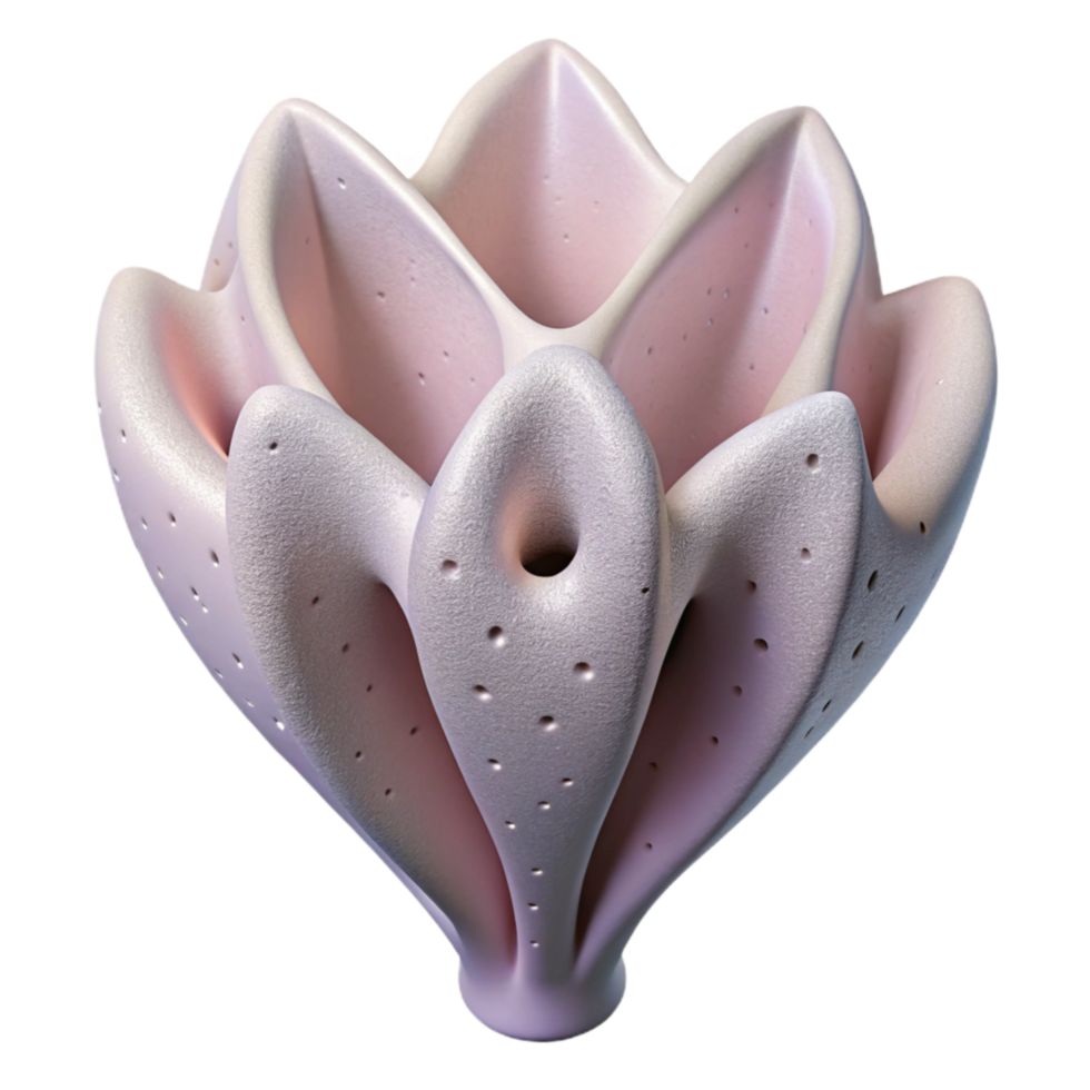 stunning artistic Synthetic Stem Cutout Isolated White Translucent Material png