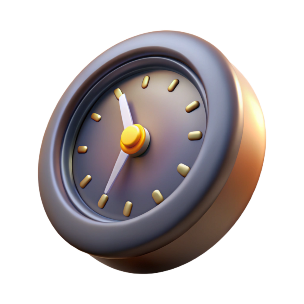 elegant contemporary Time Dilation Clock Warping Transparent Background genuine png