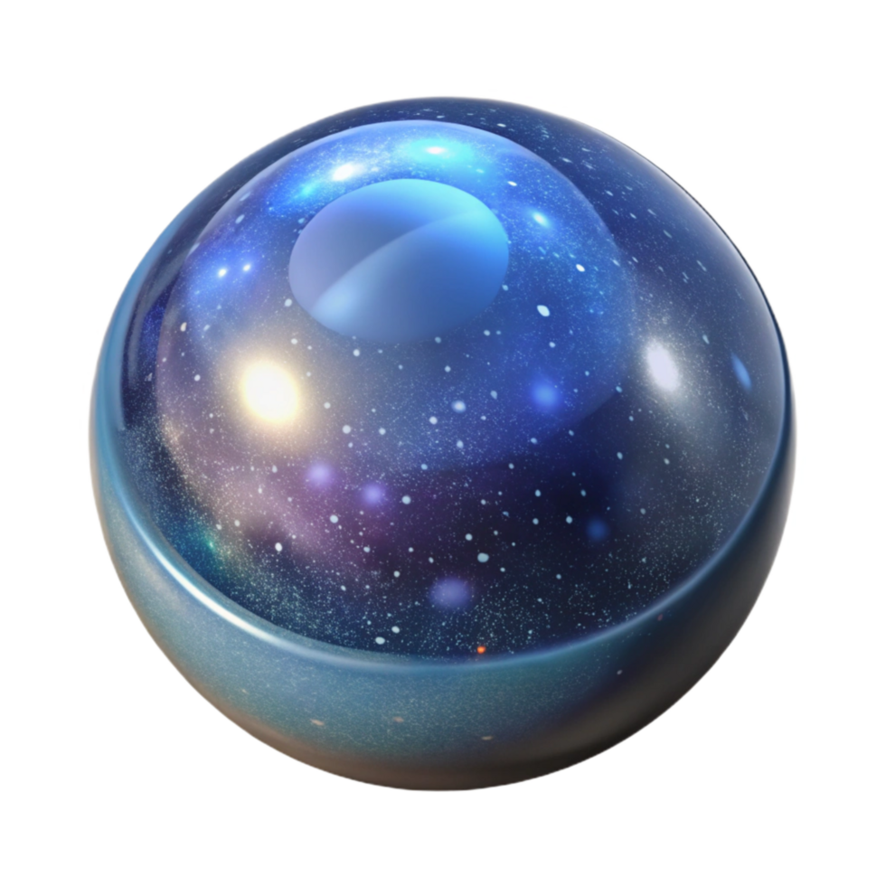 extraordinary artistic Tiny Galaxy in a Bubble Isolated Cutout high quality png