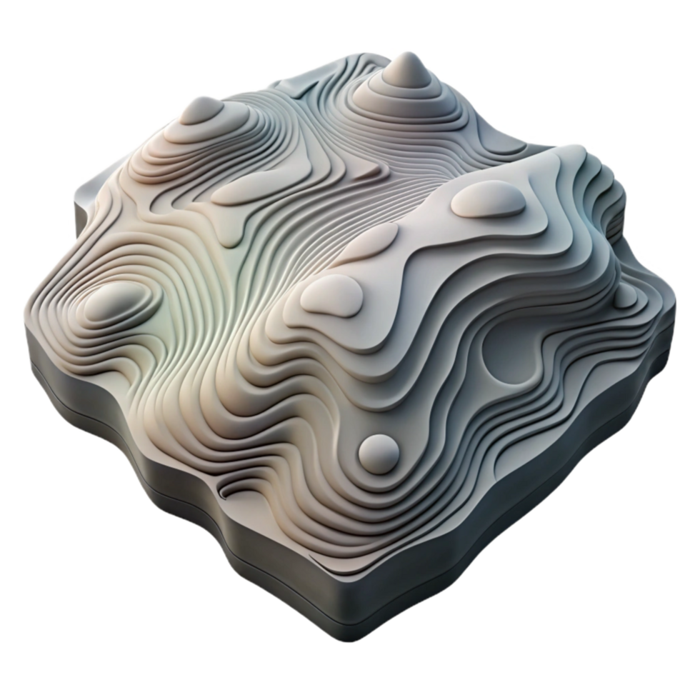 magnificent abstract Topographic Map with Monochrome Design Isolated Cutout exclusive png