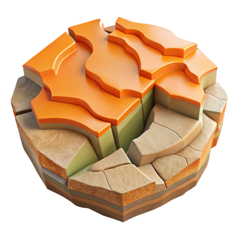 stunning minimalist Top View of a Cracked Earth Surface Cutout png