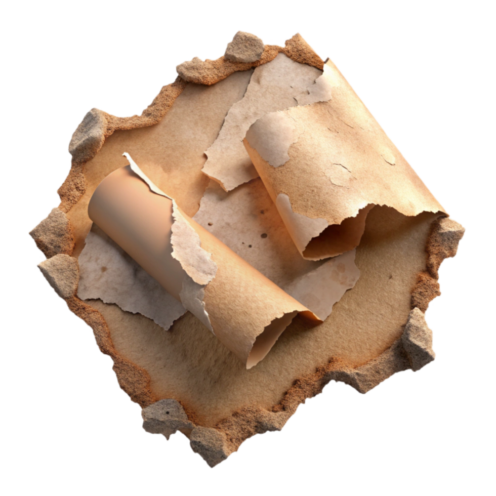 dramatic contemporary Torn Paper Texture Ripped Edges Transparent Background authentic png