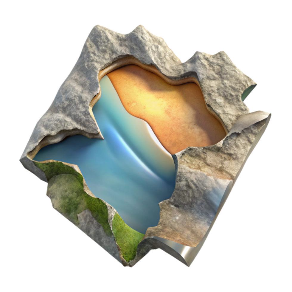beautiful contemporary Torn Photograph with Jagged Edges Transparent Background detailed png