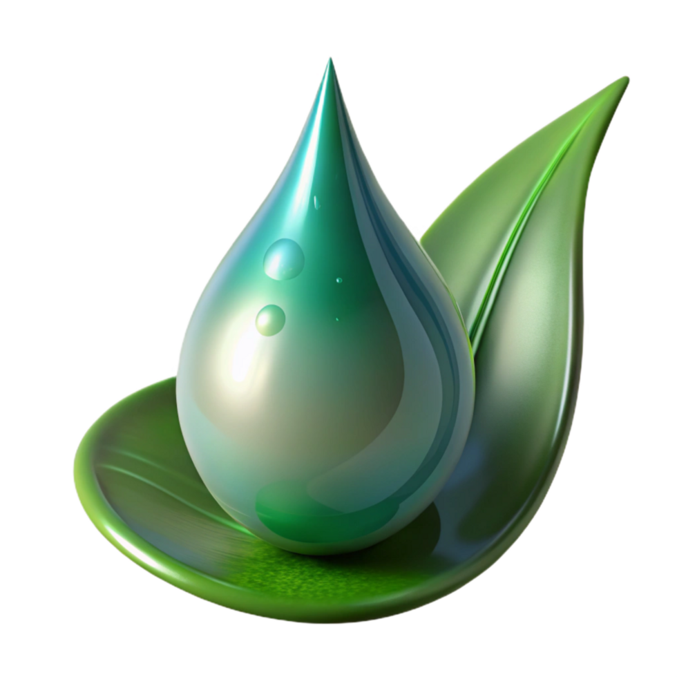 vibrant classic Translucent Dewdrop on Green Leaf Transparent Background Isolated exclusive png