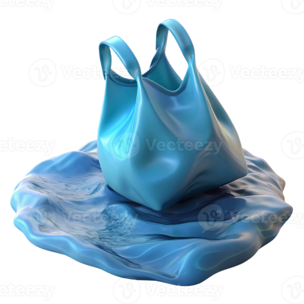 wonderful traditional Translucent Plastic Bag Floating in Water Cutout premium png